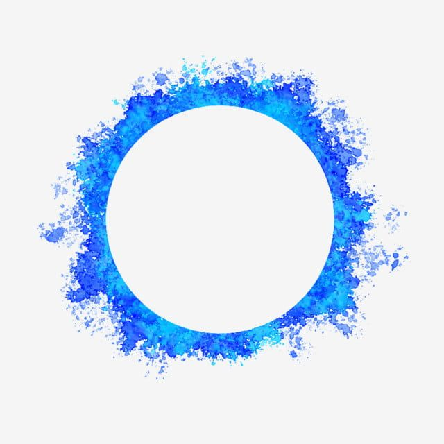 Синий круг на прозрачном фоне