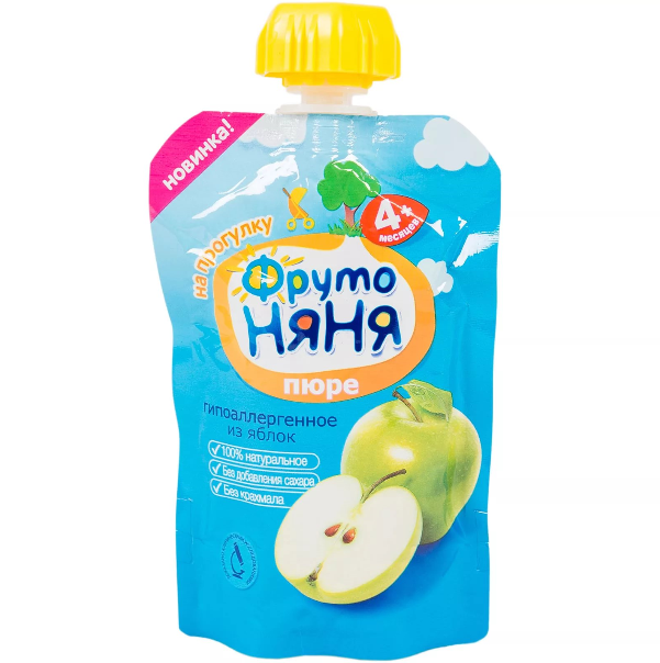 Фруктовое пюре ФРУТОНЯНЯ яблоко