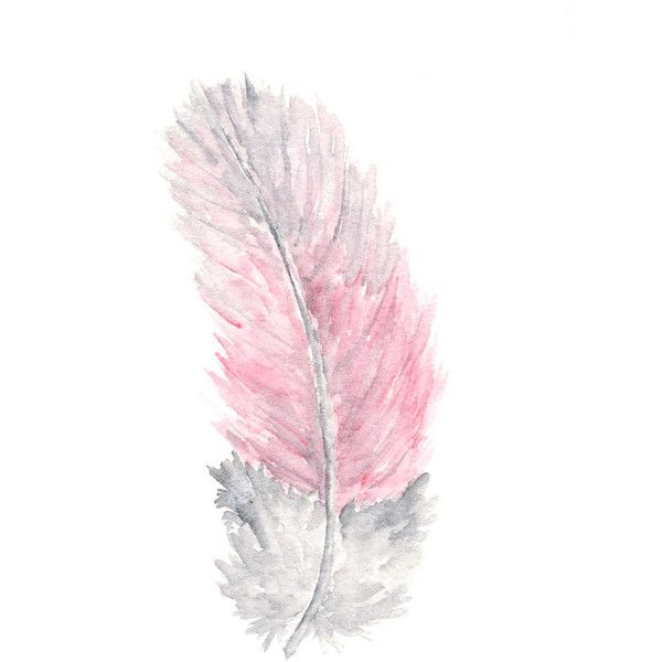 розовые перья