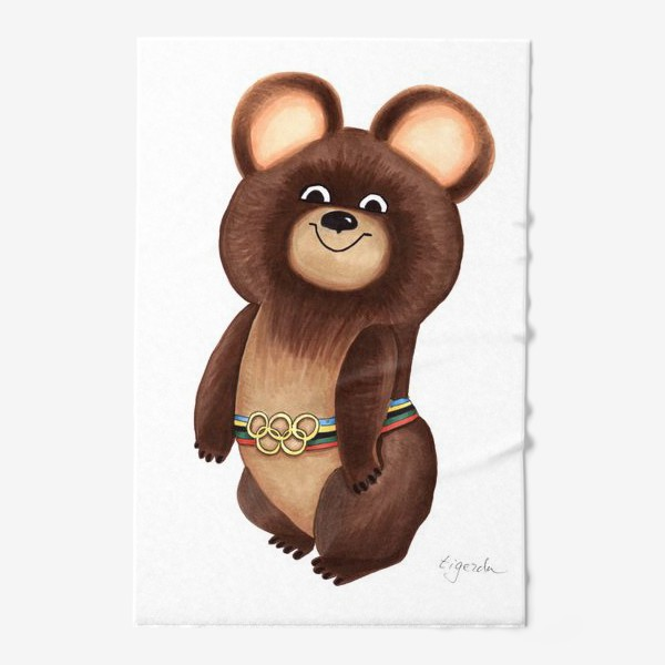 Олимпийский мишка 1980 вектор