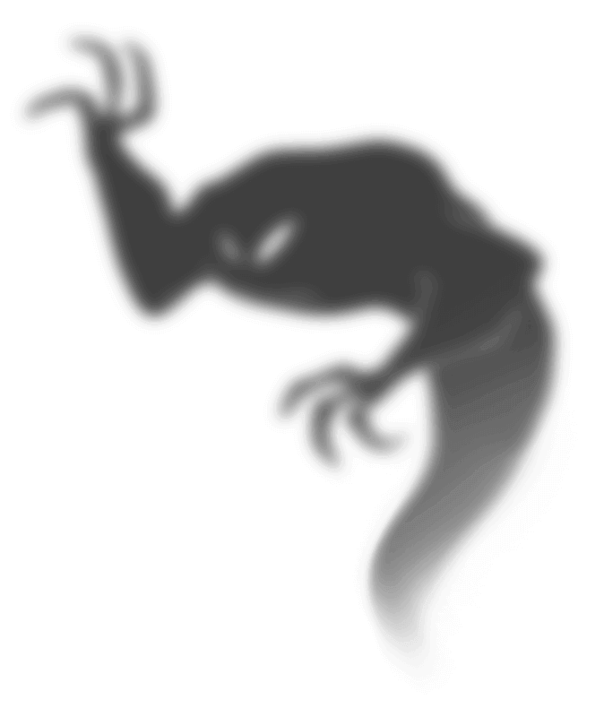 Тень существо без фона