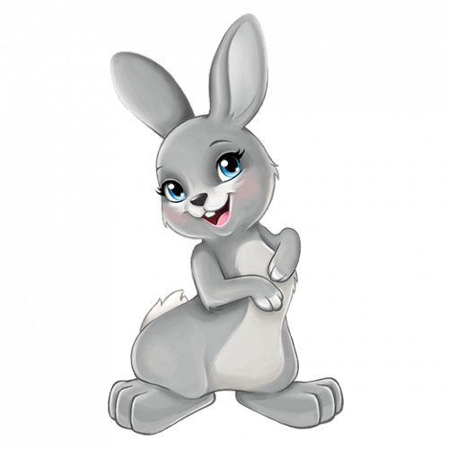 Зайчик мультяшный