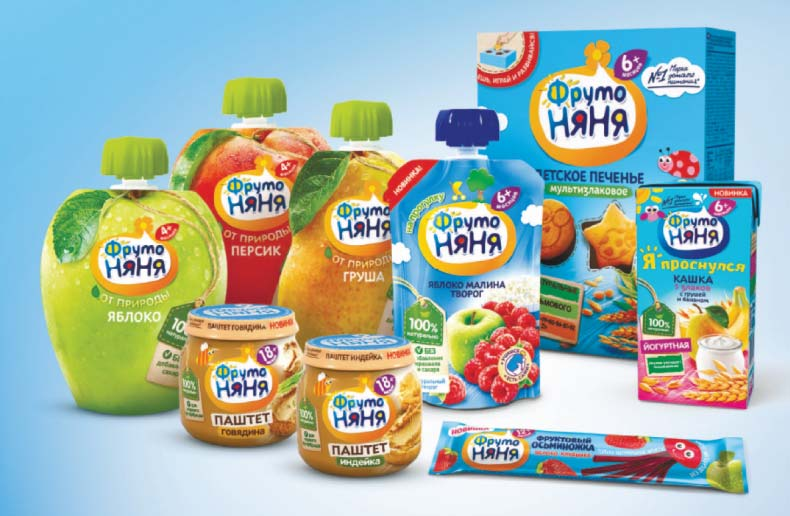 Реклама детского питания ФРУТОНЯНЯ