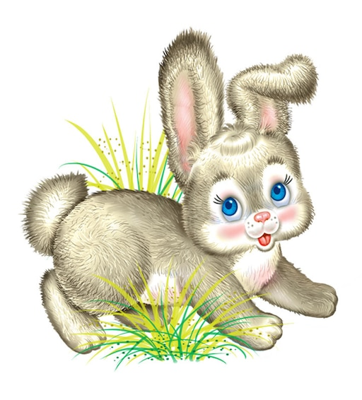 Зайчик картинка для детей