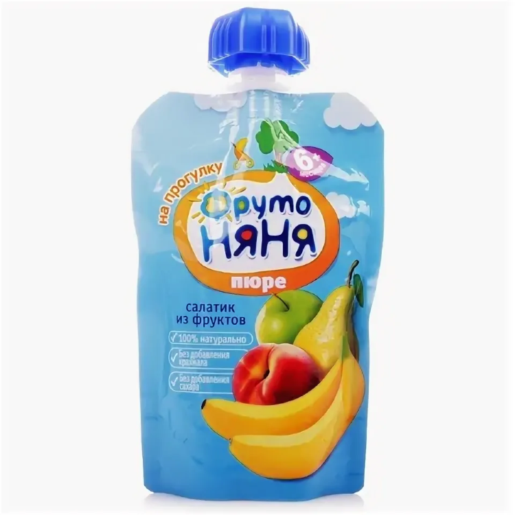 Детское пюре "ФРУТОНЯНЯ 90 гр / ФРУТОНЯНЯ