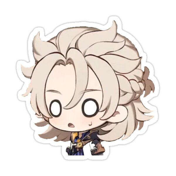 Альбедо Чиби Геншин Стикеры