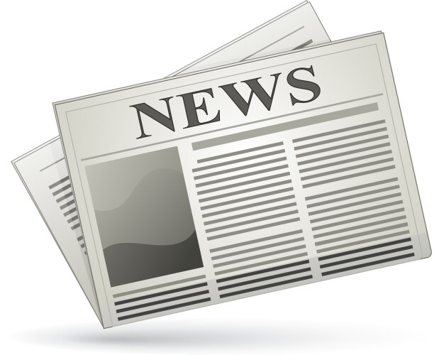 Газета на прозрачном фоне