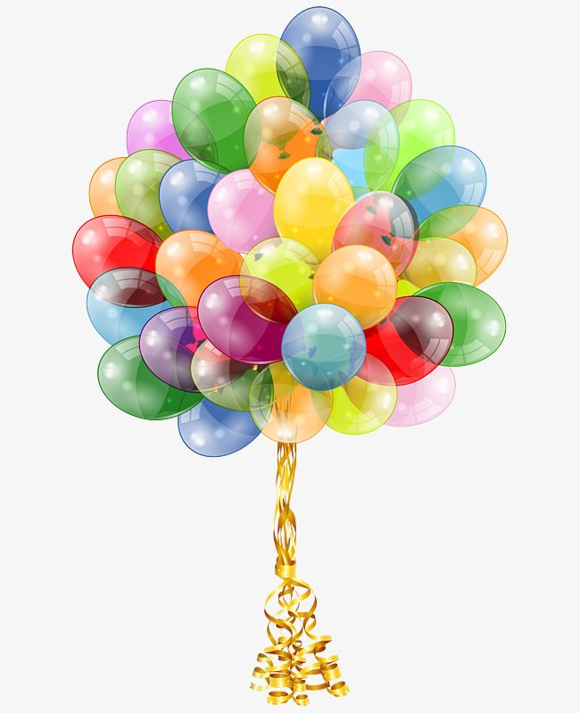 Воздушные шары на белом фоне