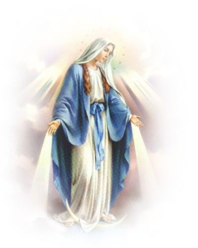 Пресвятая Богородица на прозрачном фоне