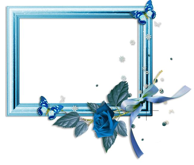 Рамка голубая