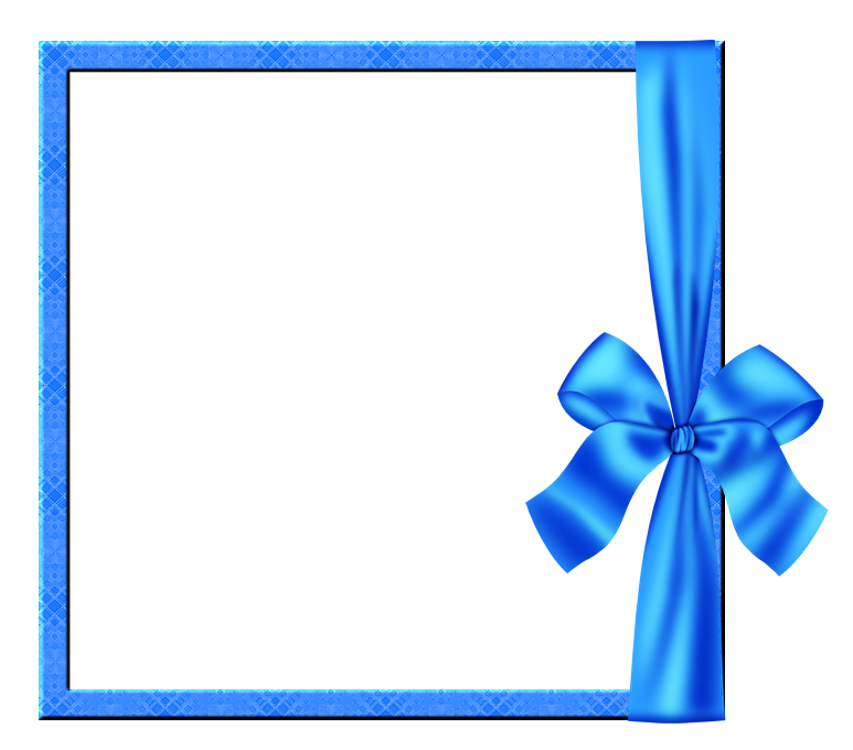 Рамка голубая