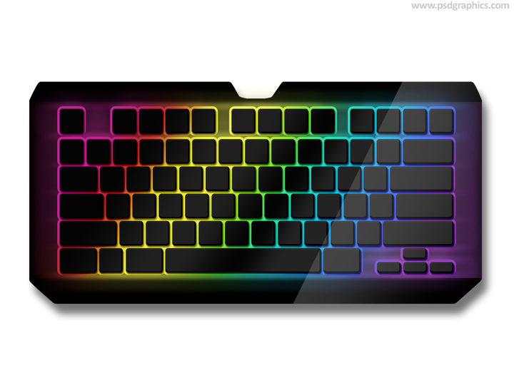 Клавиатура на прозрачном фоне