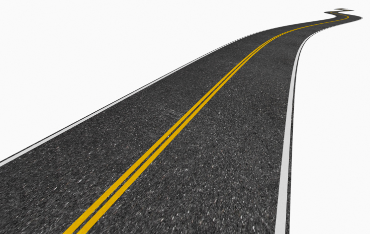 Асфальт на белом фоне