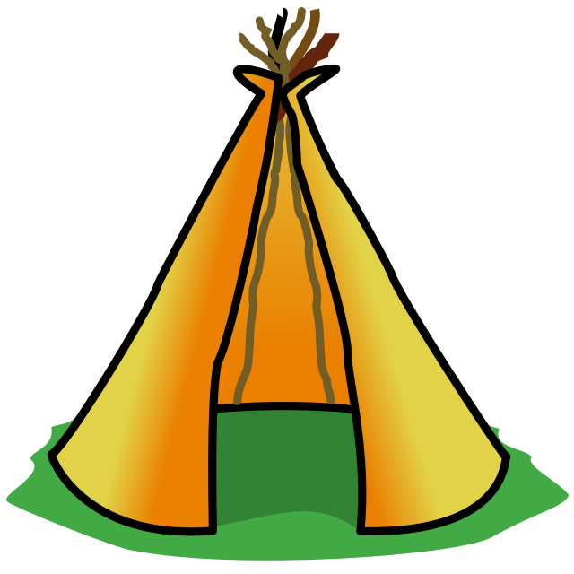 Шалаш на белом фоне