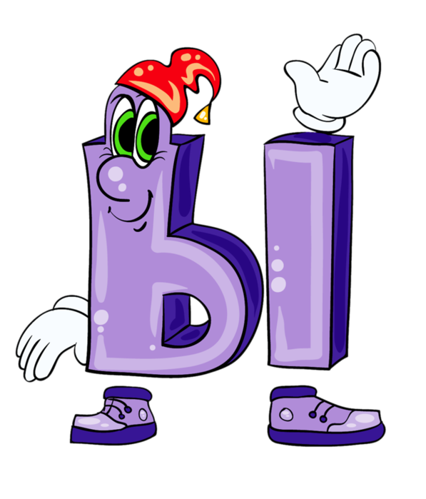 Мультяшные буквы