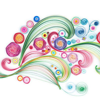 Квиллинг на белом фоне