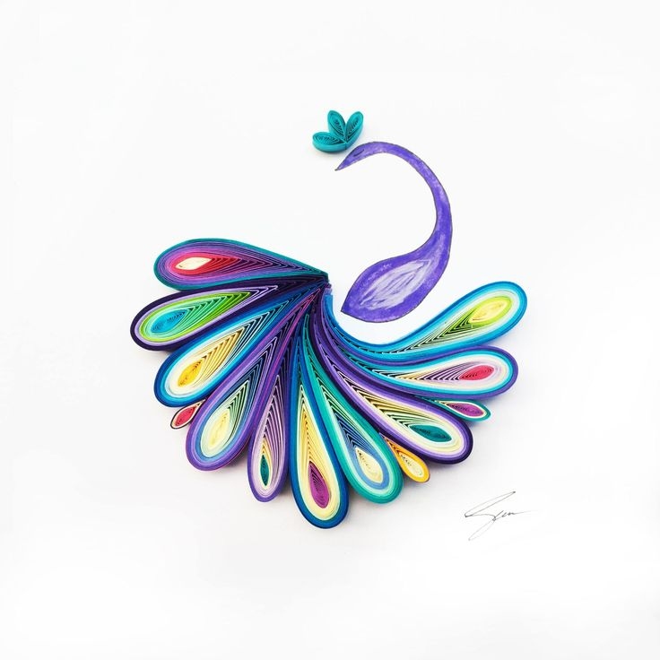 Квиллинг Павлин