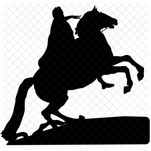 Медный всадник в Санкт-Петербурге вектор