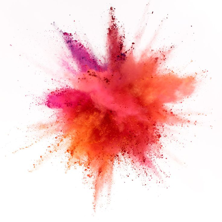Взрыв красок без фона