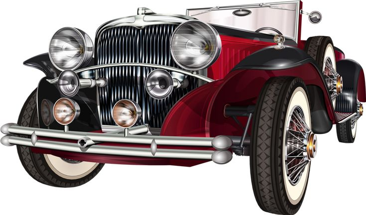Ретро авто клипарт
