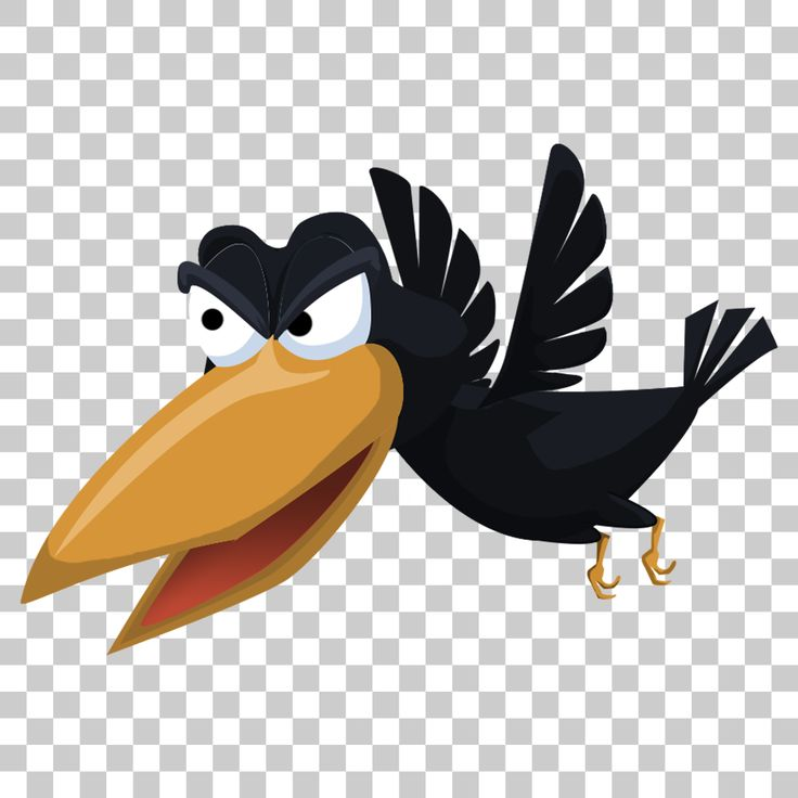 Ворона мультяшная