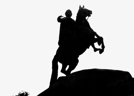 Медный всадник силуэт