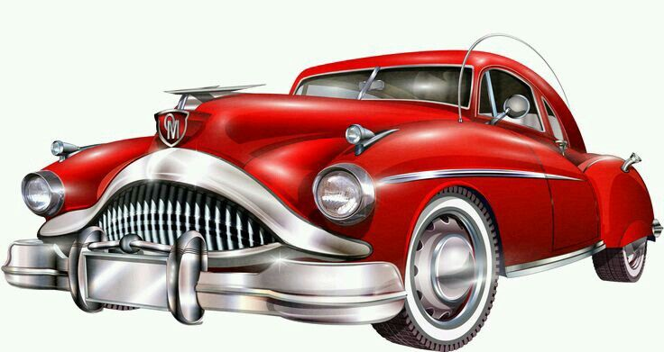 Мультяшный ретро автомобиль