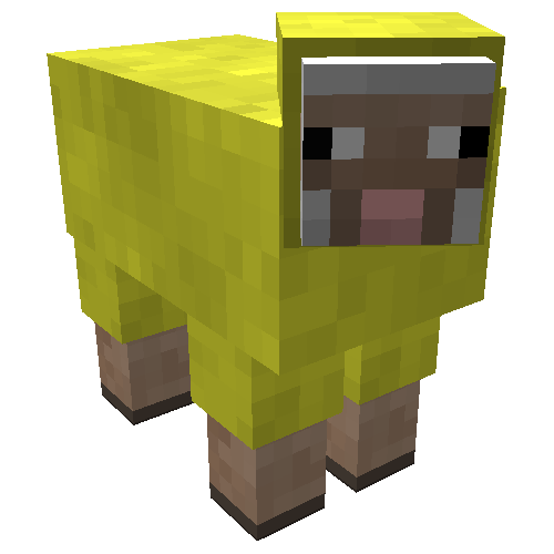 Желтая Овечка майнкрафт