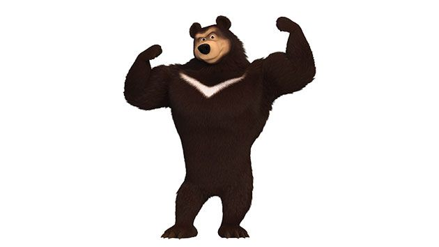 Медведь из мультика Маша и медведь картинки