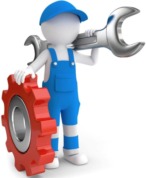 Человечек с инструментами