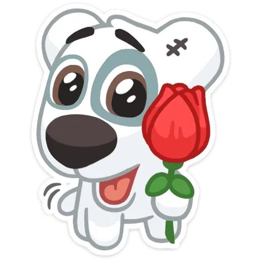 Стикеры собака Спотти