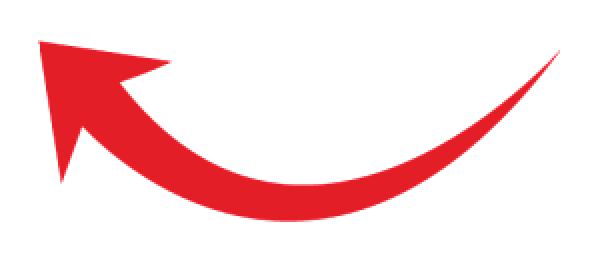 Красная изогнутая стрелка
