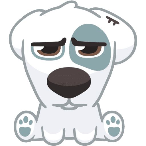 Стикеры ВК собака Спотти