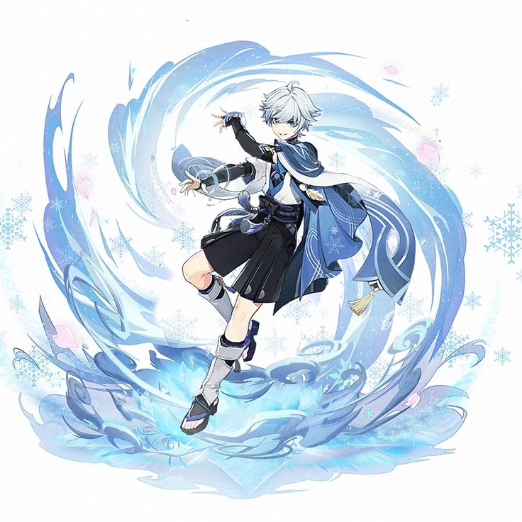 Странник Геншин Импакт арт