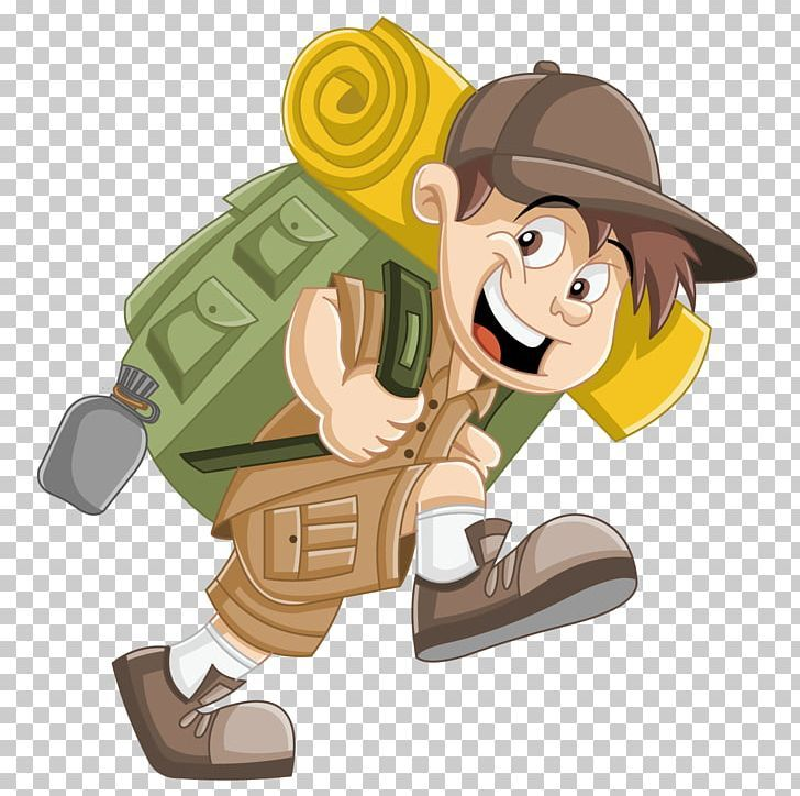 Путешественник на прозрачном фоне