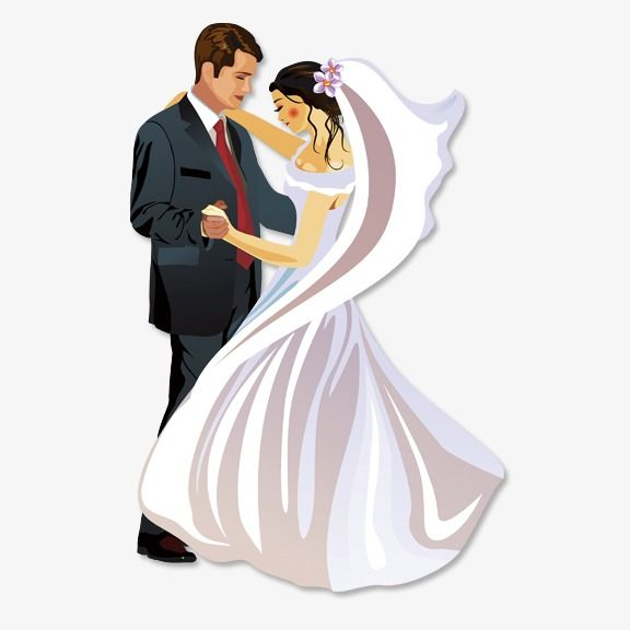 Жених и невеста картина