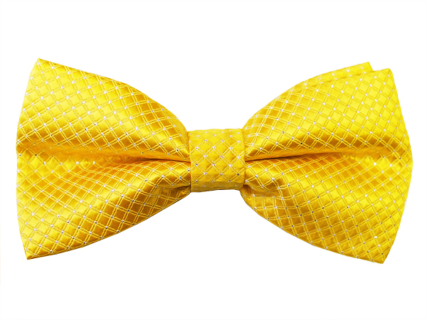 Желтый галстук бабочка