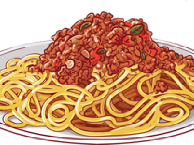 Спагетти на белом фоне