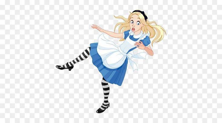 Алиса в стране чудес герои на белом фоне