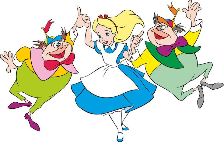 Герои из мультика Алиса в стране чудес