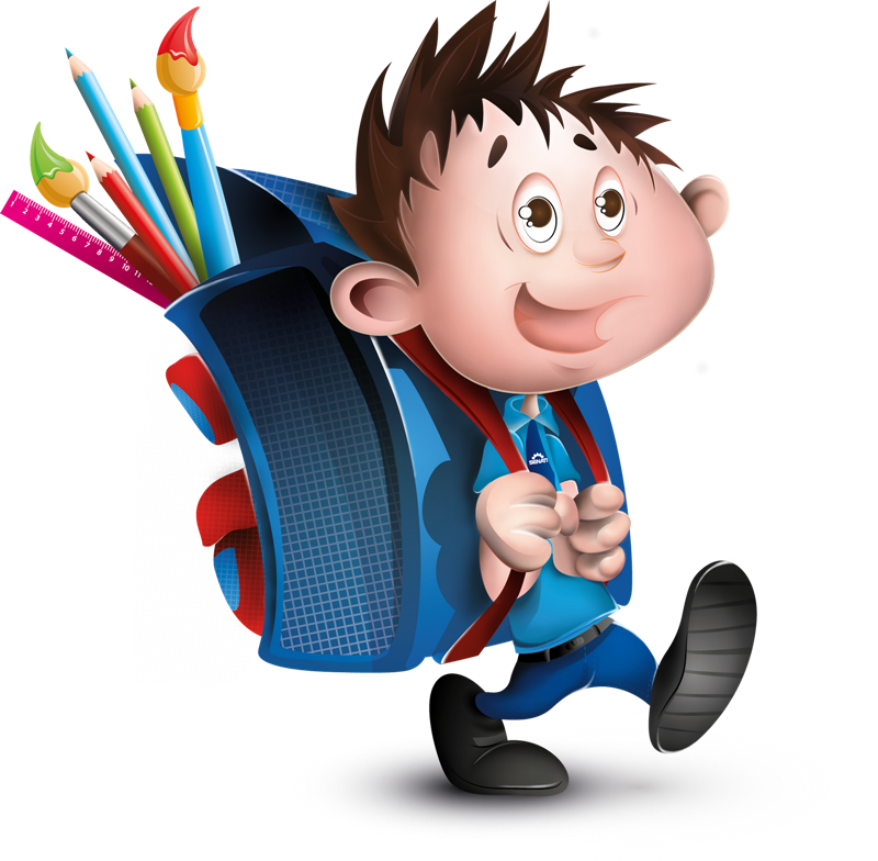 Школьник мультяшный