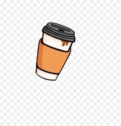 Нарисованный стаканчик кофе