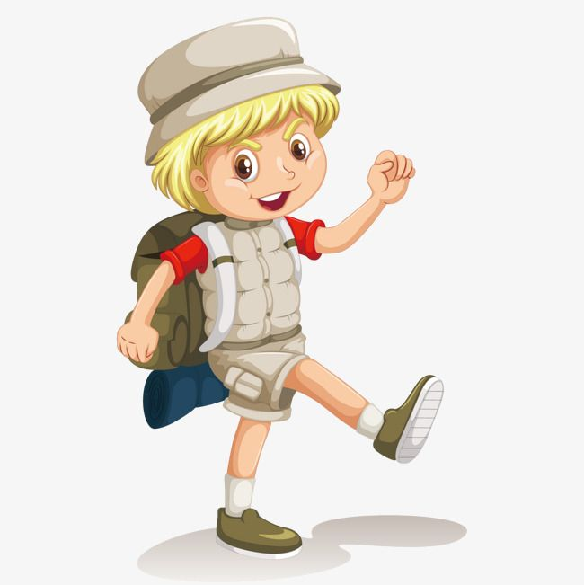 Путешественник на прозрачном фоне