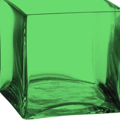 Куб прозрачный зеленый