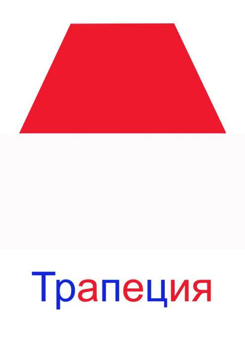 Геометрические фигуры трапеция для детей