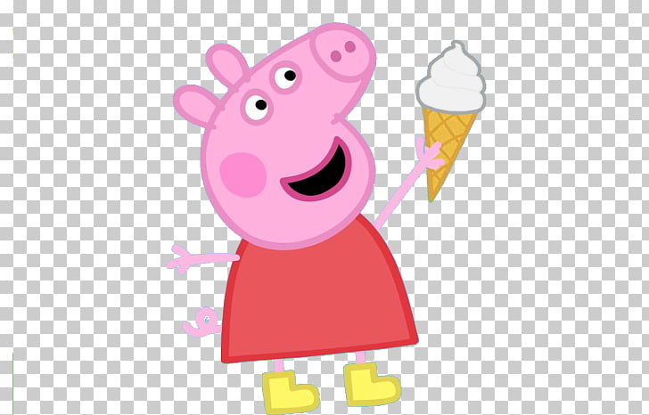 Свинка Пеппа на прозрачном фоне