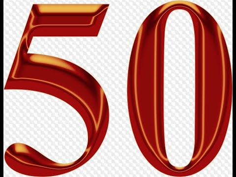 Красивые цифры 50 лет