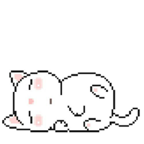 Милые пиксельные котики