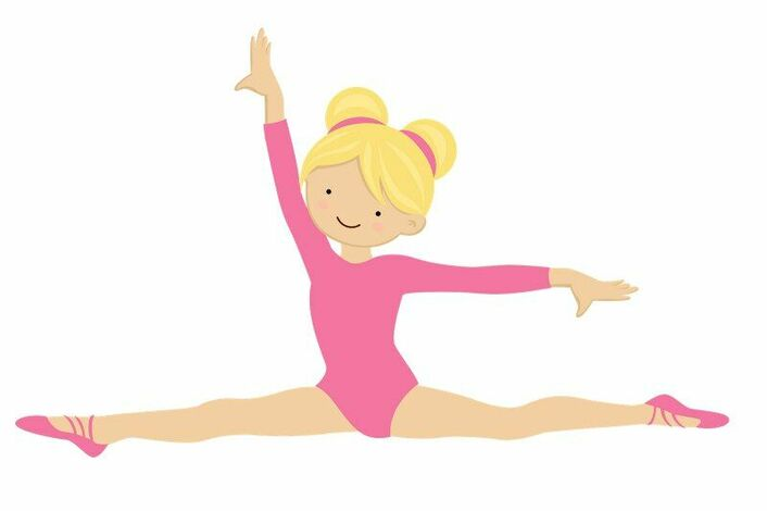 Гимнастика для детей на прозрачном фоне