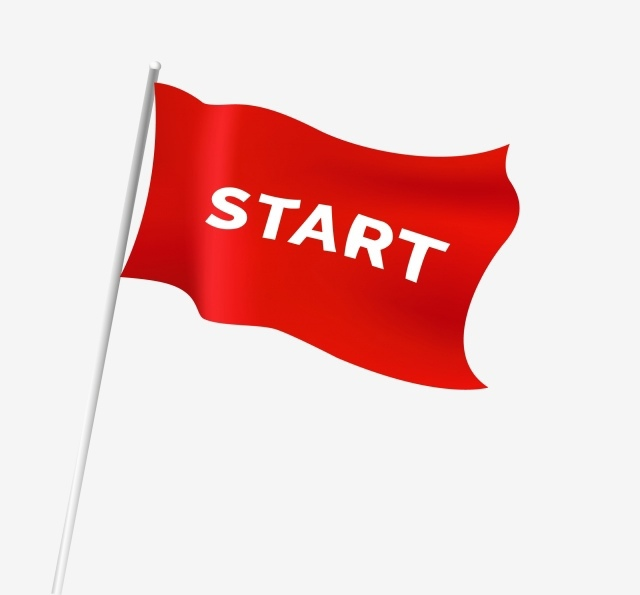 Старт на прозрачном фоне